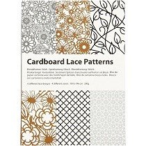 Creativ Company® A6 Cardboard Lace Pattern Pad (24 pcs) - Neutrals