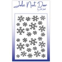 John Next Door by John Lockwood - Mask Stencil, Snowflakes