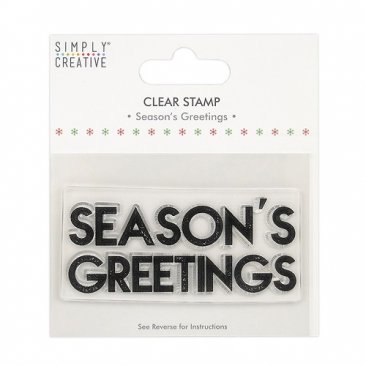Simply Creative® Clear Stamp - Season's Greetings