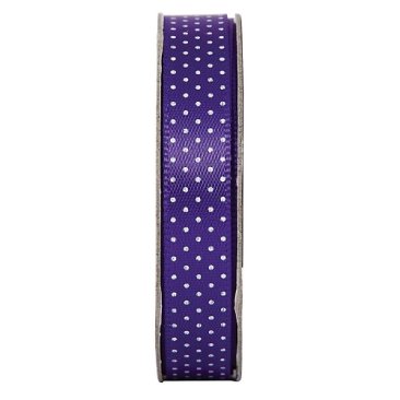 Anita's® Everyday Ribbons - Spotted Deep Purple, (3m)
