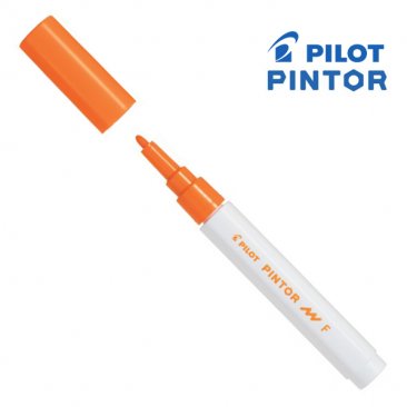 Pilot Pintor© Pigment Ink Paint Marker, Fine Nib - Orange