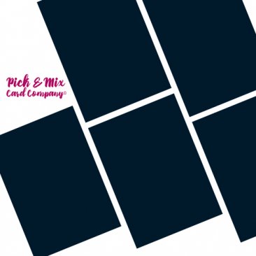 Pick & Mix Card Company© A4 (5pk) - Glacier Mint Dark Blue