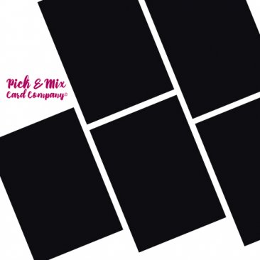 Pick & Mix Card Company© A4 (5pk) - Liquorice Toffee Black