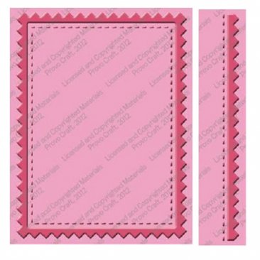 Cuttlebug® Embossing Folder & Border Set - Pinking Stitch