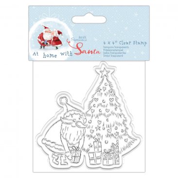 Papermania® At Home With Santa - Clear Acrylic Stamp, Under The Tree