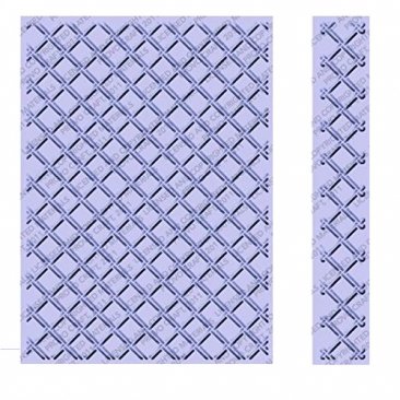 Cuttlebug® Embossing Folder & Border Set 5 x 7 - Wicker Weave