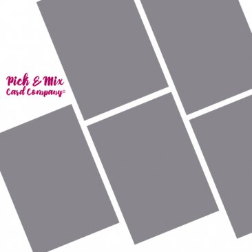 Pick & Mix Card Company© A4 (5pk) - Winter Candy Grey