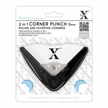 Xcut® 2 in 1 Corner Punch - Inverted Round (5mm radius)