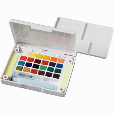 Sakura® Koi Watercolour Sketch Box 24 Paint Set - Essential Colours