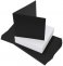 Craft UK© Ltd - 6 x 6 Black Cards & White Envelopes, 40 pk
