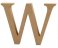 Creativ Company® MDF Wooden Symbol - Letter W
