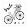 Sizzix™ Framelits Die Set 4PK w/Stamps - Bicycle #2 by Katelyn Lizardi®