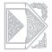 Sizzix® Thinlits™ Die Set 6PK - Botanical Envelope Liners by Jen Long®
