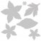 Sizzix™ Framelits™ Die Set 6PK w/Stamps - Seasonal Flowers by Lisa Jones®
