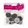 Papermania® Essentials - Assorted Buttons (50g), Monochrome