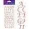 Eleganza® Craft Stickers - Alphabet, Stylized - Rose Gold