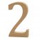 Creativ Company® MDF Wooden Symbol - Number 2