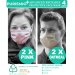 Purismio◊ Advanced Reusable Protective Face Masks (4 PACK)  - Pink & Oatmeal