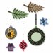 Sizzix® Framelits™ Die Set 10PK w/Stamps - Hanging Ornaments by Jordan Caderao®