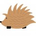Go-Kreate 100mmx100mm Cutting Die - Hedgehog #1