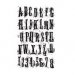 Tim Holtz® Cling Mounted Stamp Collection - Grunge Alphabet