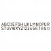 Sizzix Sizzlits® Decorative Strip Alphabet Die - Stenciled By Tim Holtz®