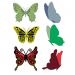 Cheery Lynn Designs® Die - Exotic Butterflies Small #2 w/Angel Wings