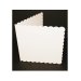 Craft UK© Ltd - 6 x 6 White Cards & Envelopes, 50 pk (Scallop Edge)