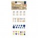 Papermania® Capsule Collection, Geometric Kraft - Embellishments (39pk)