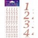 Eleganza® Craft Stickers - Numbers, Stylized - Rose Gold