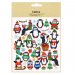 Habico® Signature Range - Sticker Sheet, Christmas Penguins