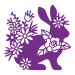 Gemini™ Elements™ Papercraft Die - Silhouette Rabbit