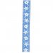 Spiral Safisa Ribbon Reel - Pastel Blue w/Flowers 25mm x 2m