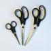 KLEIBER® Soft Touch 3 Piece Craft Scissors Set - Black