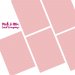 Pick & Mix Card Company© A4 (5pk) - Strawberry Bonbon Pink